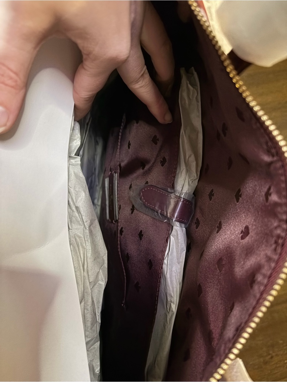 NWT Kate Spade Chelsea Weekender Deep Berry & Blush Pink Floral Overnight Bag - Picture 9 of 11